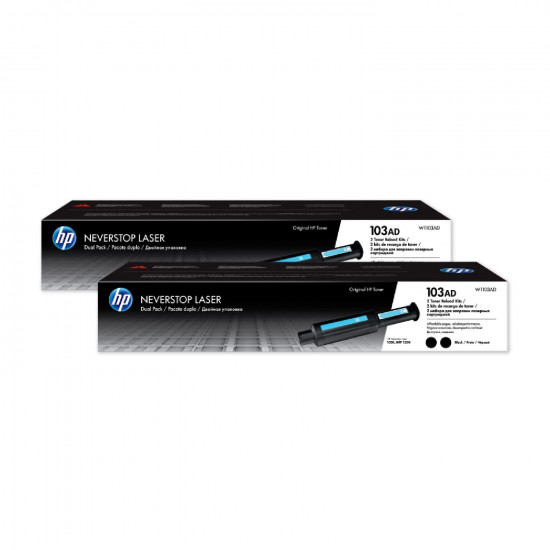 HP 103AD 2Pack Blk Toner Reload Kit HP 103AD 2Pack Blk Toner Reload Kit
