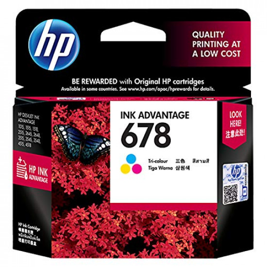 HP 678 Tri-Color Ink Cartridge HP 678 Tri-Color Ink Cartridge