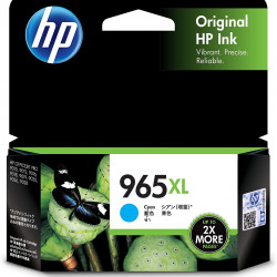 HP 965XL Cyan Ink Cartridge.