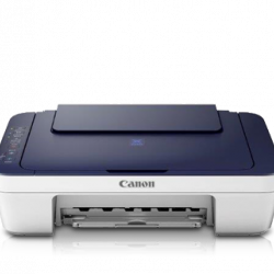 Canon PIXMA E477 All-in-One Wireless Ink Efficient Colour Printer (White/Blue)