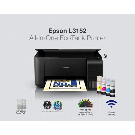 Epson L3152 WiFi All in One Ink Tank Printer