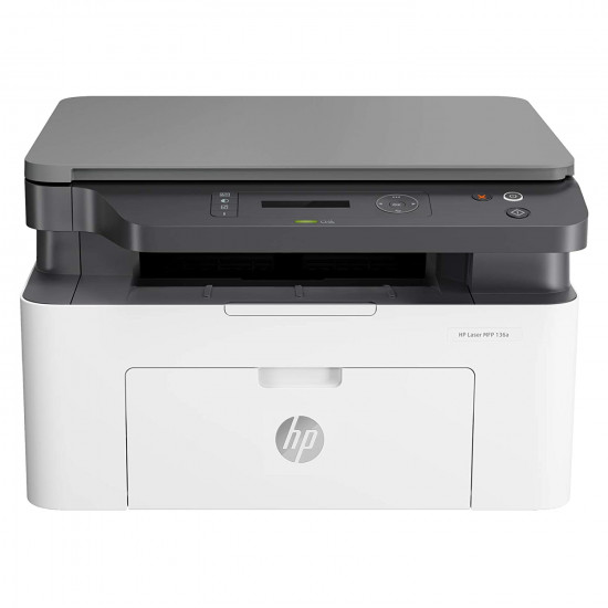 HP Laserjet 136a Laser Monochrome Print, Scan, Copy with USB Connectivity, Compact Design, Fast Printing HP Laserjet 136a Laser Monochrome Print, Scan, Copy with USB Connectivity, Compact Design, Fast Printing