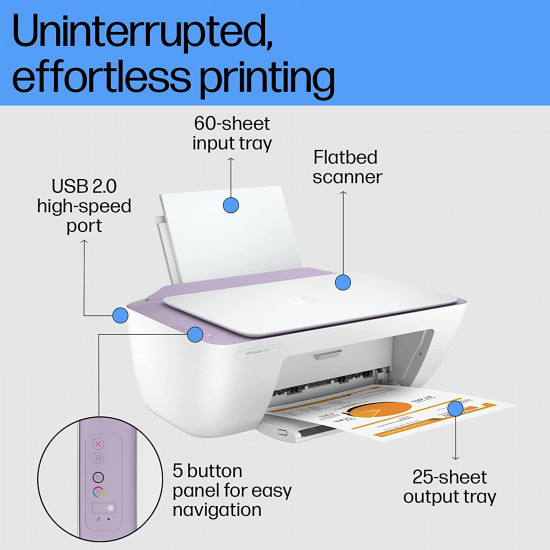 HP Deskjet 2331 Colour Printer, Scanner and Copier for Home/Small Office, Compact Size, Reliable HP Deskjet 2331 Colour Printer, Scanner and Copier for Home/Small Office, Compact Size, Reliable