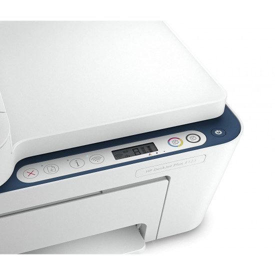 HP Deskjet 4123 Colour Printer, Scanner and Copier for Home, Compact Size, Automatic Document Feeder, Send Mobile fax