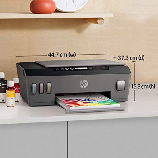 HP Smart Tank 500 Colour Printer, Scanner and Copier for Home/Office with Automatic Ink Sensor HP Smart Tank 500 Colour Printer, Scanner and Copier for Home/Office with Automatic Ink Sensor
