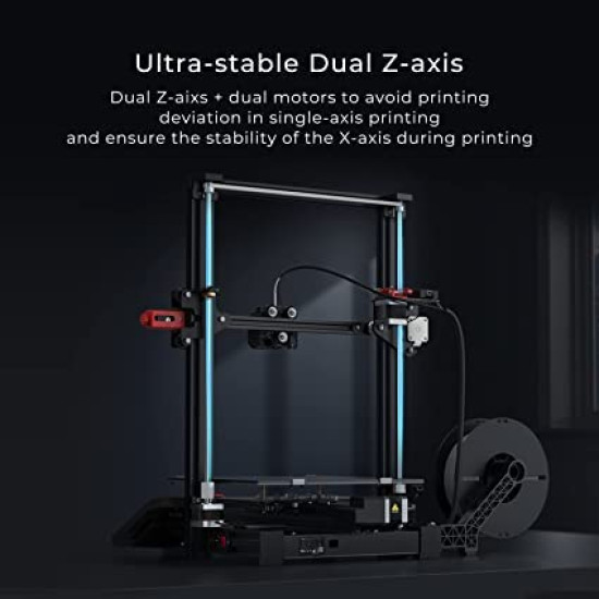 WOL3D Creality Ender 3 Max Neo 3D Printer with CR Touch Auto Bed Levelling Dual Z Axis Full-Metal Extruder Filament Sensor and Silent Motherboard.